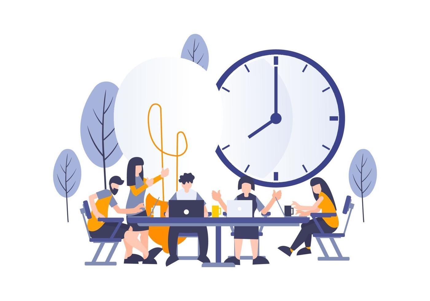 creative-startup-workers-business-concept-discussing-and-brainstorming-vector